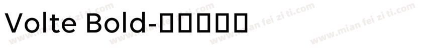 Volte Bold字体转换